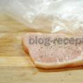 Рецепт: Свинячий шницель - У паніровці на сковороді