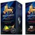 История на марката чай Richard, асортимент, рецензии