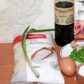 ბრინჯი კვერცხით ჩინურად - როგორ მოვამზადოთ სახლში ნაბიჯ-ნაბიჯ რეცეპტების გამოყენებით ფოტოებით ბრინჯი კვერცხით