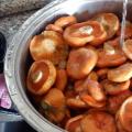 An original recipe for delicious mushrooms in tomato sauce. Boletus mushrooms in tomato sauce for the winter recipes.