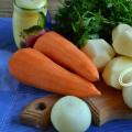 Супа от картофено пюре от моркови и лук